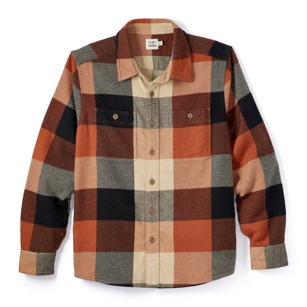 Flint and Tinder - Ranger Longsleeve Workshirt Flannel - Large - Jumbo Plaid